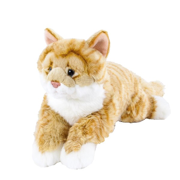 Kuscheltier Katze rot getigert liegend 40 cm Uni-Toys