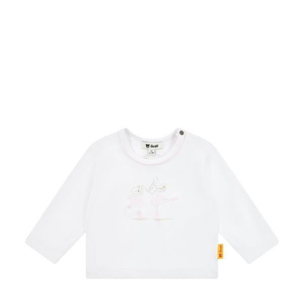 Steiff T-Shirt langarm weiß mit Ballerina