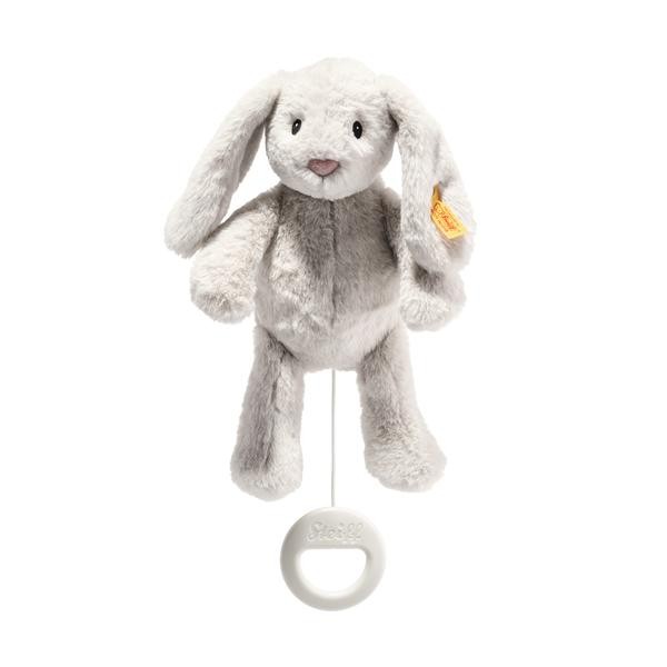 Steiff Hase Hoppie My first Spieluhr 26 cm hellgrau 242465