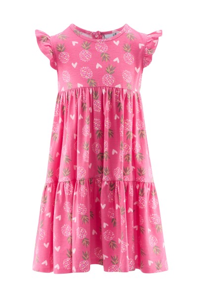 Kleid Ananas pink Sommerkleid