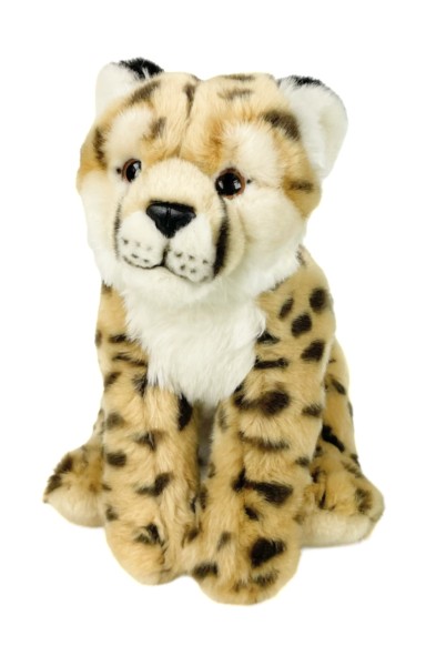 Kuscheltier Gepard sitzend 28 cm Plüschgepard