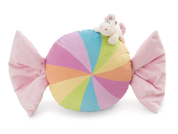 Nici Kissen Bonbonförmig mit Einhorn 45 cm