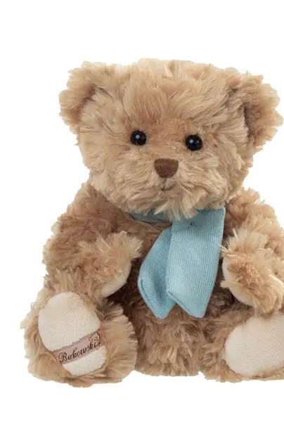 Bukowski Teddybär Ludwig mit blauer Schleife 25 cm Plüschteddybär