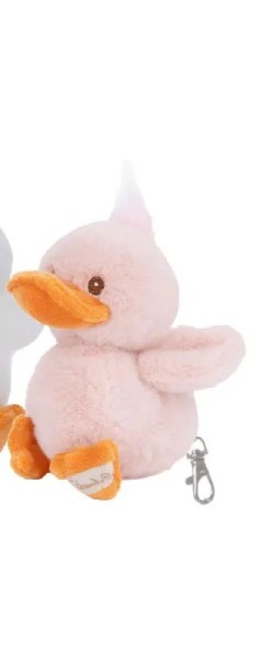 Bukowski Schlüsselanhänger Ente Quack rosa 10 cm