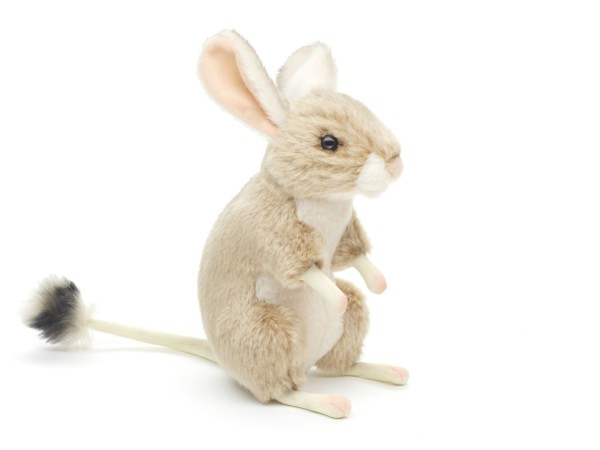 Wüstenspringmaus 18 cm aufwartend braun Plüschmaus