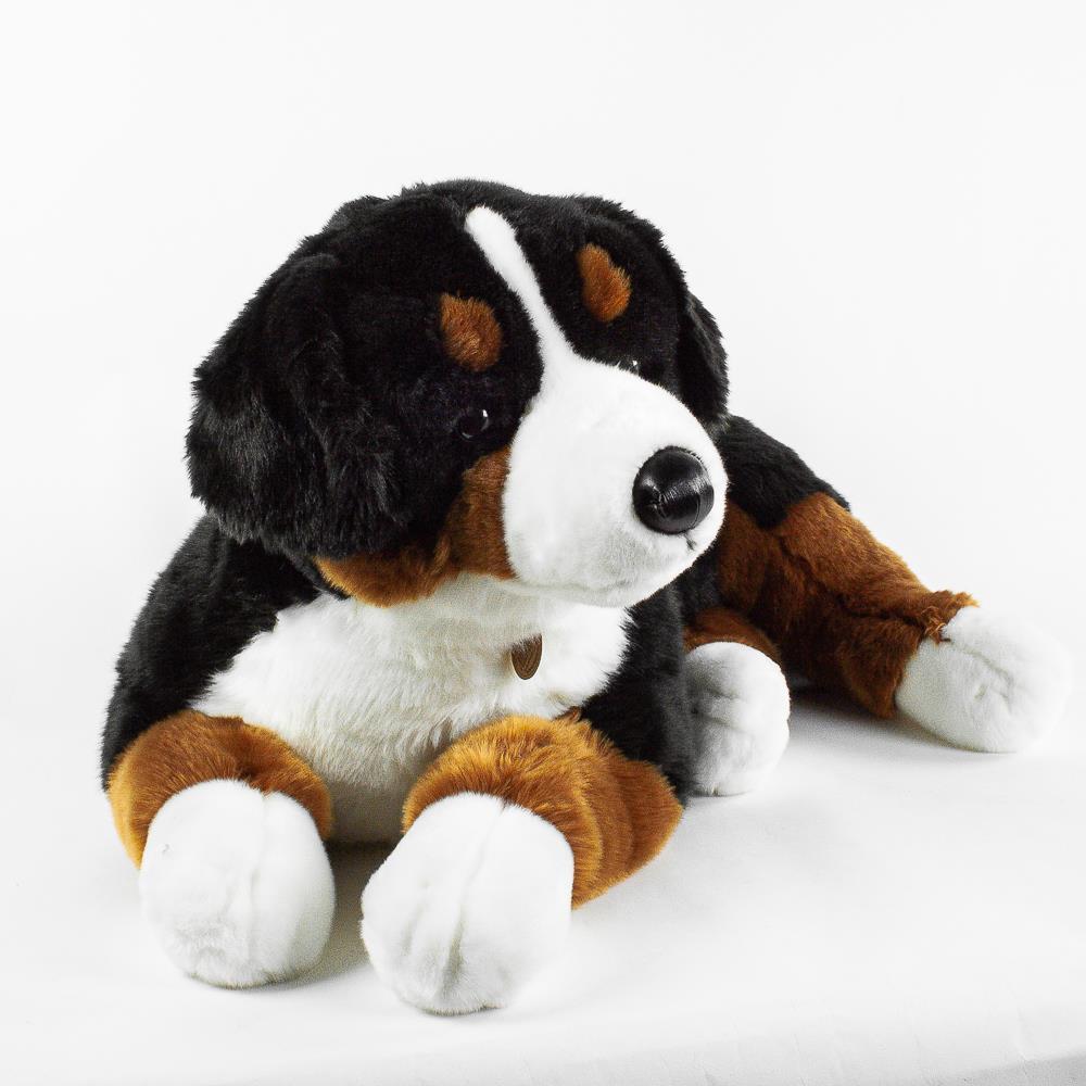 Kuscheltier Hund liegend braun & weiß ca. 55 cm, 20,90 €