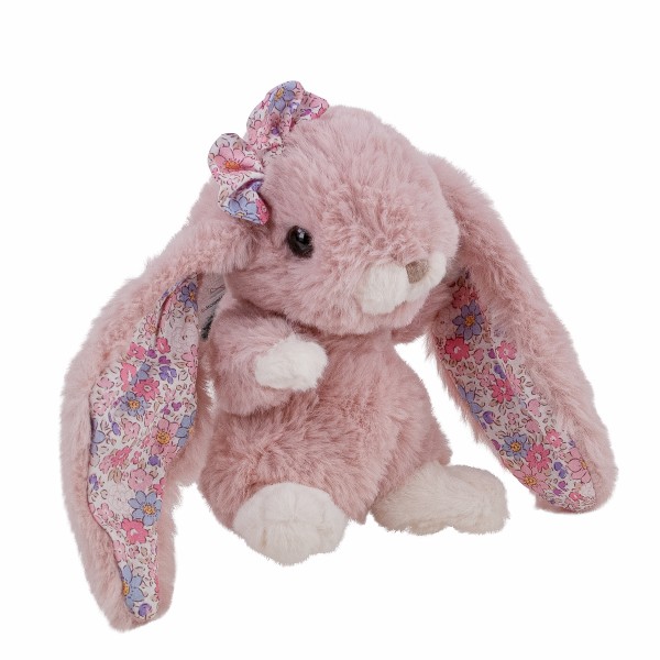Bukowski Hase Kanina Floral altrosa mit Blumen 15 cm