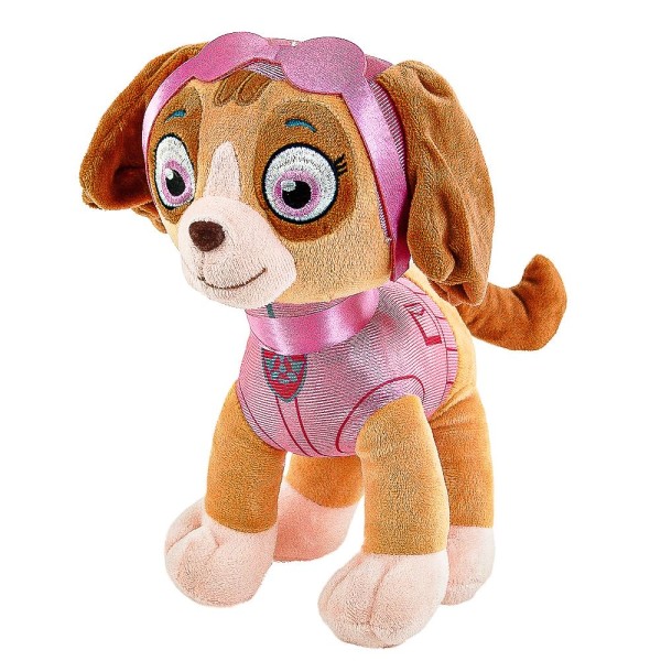 Skye rosa 27 cm braun stehend Paw Patrol Kuscheltier Hund