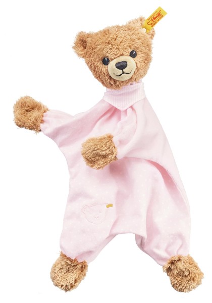 Steiff Schmusetuch rosa Teddybär 30 cm 239533