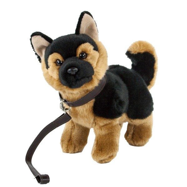 Schäferhund Kuscheltier Aron mit Leine stehend 23 cm Uni-Toys