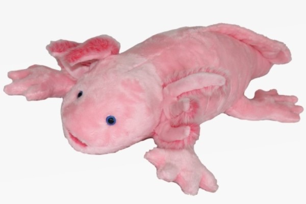 Kuscheltier Axolotl rosa 59 cm Plüschaxolotl