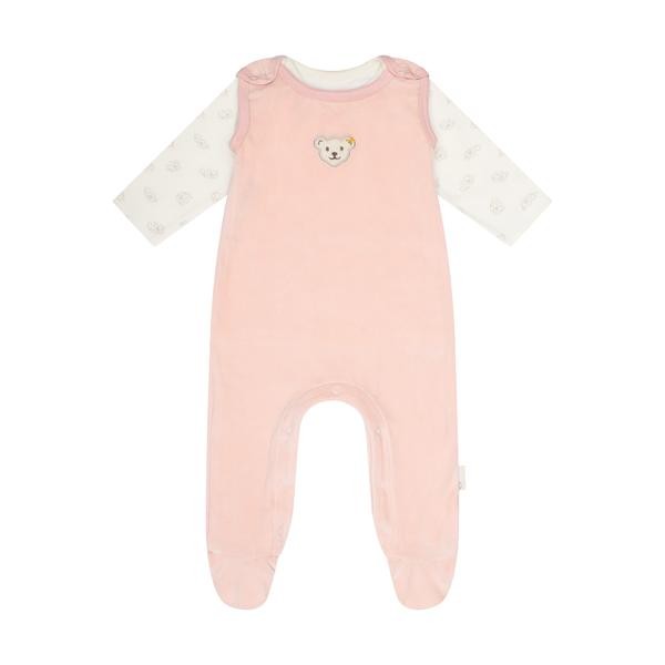 Steiff Strampler + T-Shirt Set langarm rosa
