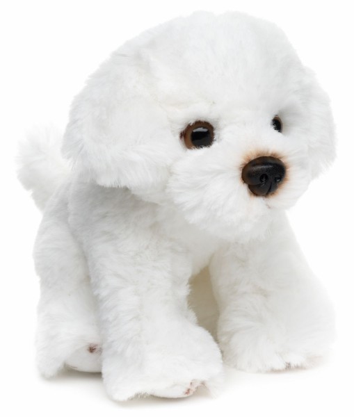 Kuscheltier Malteser weiß sitzend 13 cm Plüschhund