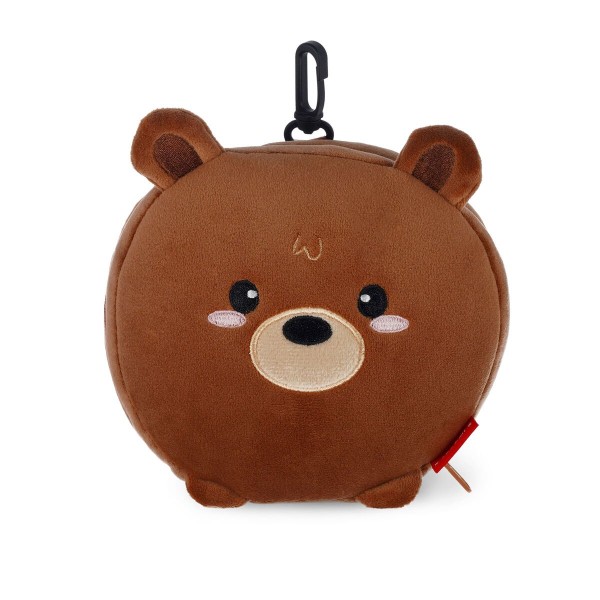Reisekissen mit Schlafmaske Teddy Legami Travel Buddy braun