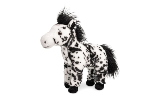 Pferd weiß gescheckt 30 cm stehend Kuscheltier Uni-Toys