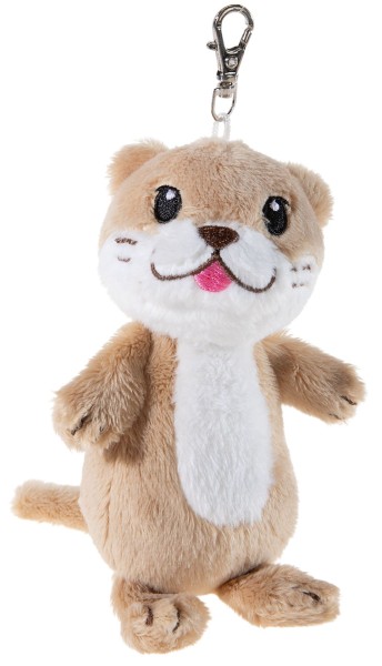 Schlüsselanhänger Kuscheltier Otter 12 cm Plüschotter