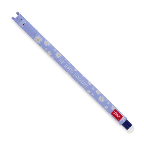 Erasable Gel Pen Nilpferd 15 cm blau