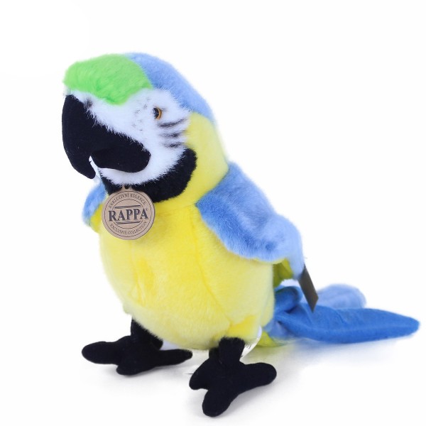 Papagei 25 cm blau/gelb/grün Kuscheltier Vogel