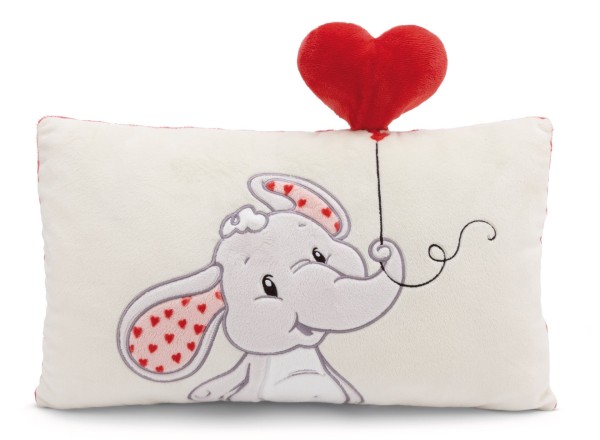 Nici Kissen Elefant Love 43 x 25 cm Plüschkissen