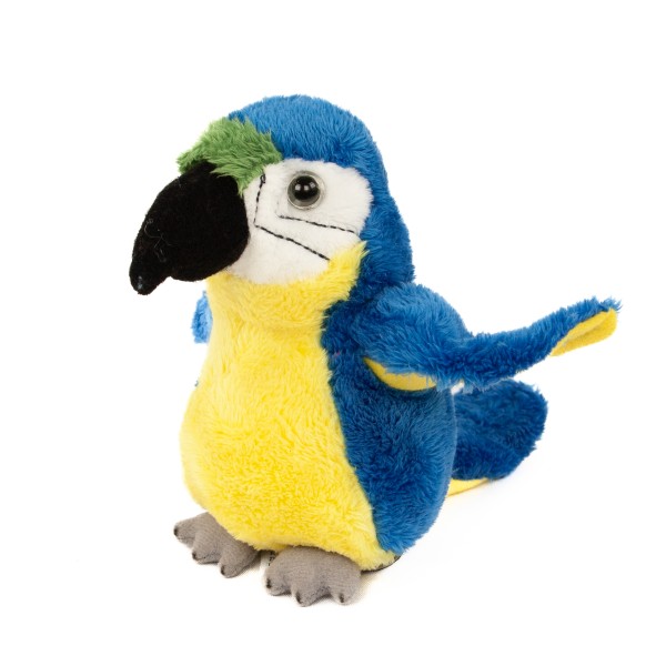 Papagei blau 15 cm Kuscheltier Uni-Toys