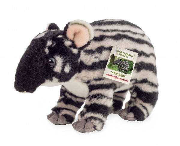Teddy Hermann Tapir Plüschtier schwarz-beige 24 cm
