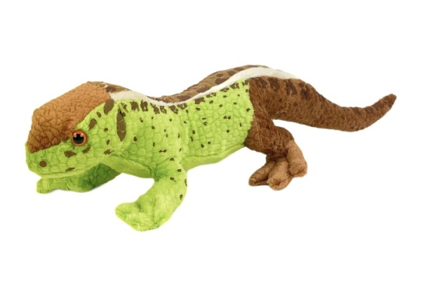 Kuscheltier Zauneidechse grün 38 cm Plüscheidechse