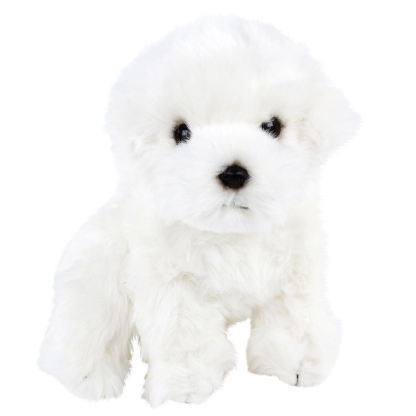 Malteser sitzend weiß 27 cm Kuscheltier Hund