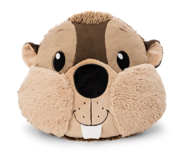Nici Kissen Biber Harry Woodsnacker 32 x 27 cm Plüschkissen
