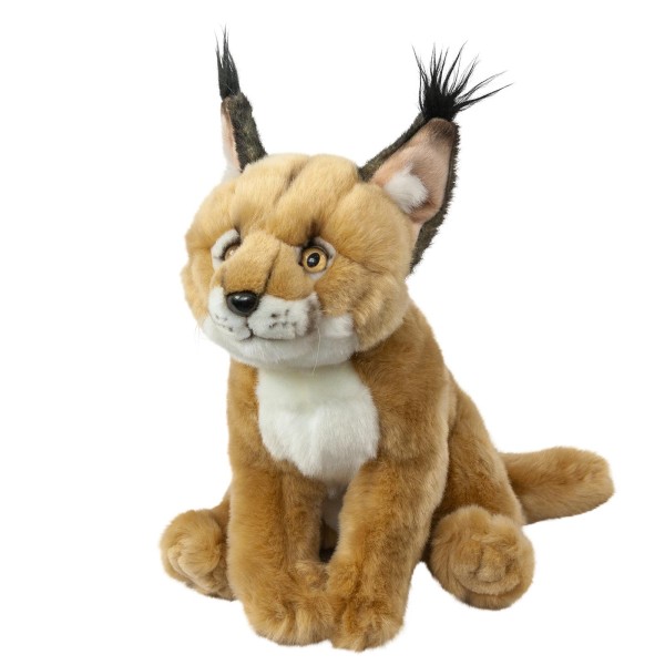 Kuscheltier Karakal 27 cm sitzend braun Katze aus Plüsch Uni-Toys
