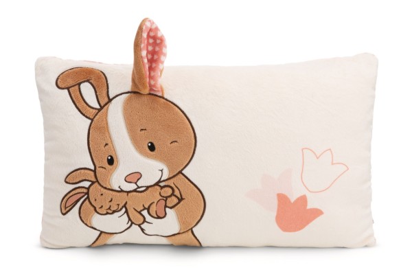 Nici Kissen Hase & Kind Hopsala 43 x 25 cm