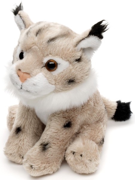 Kuscheltier Luchs sitzend 15 cm braun/schwarz/weiß