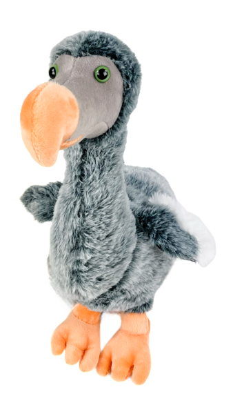 Kuscheltier Dodo grau/weiß 28 cm Plüschvogel