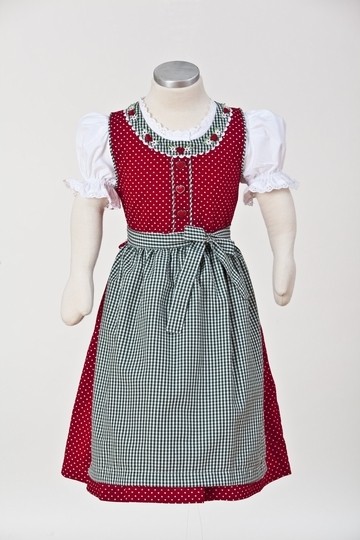 Isar Trachten Dirndl rot/grün