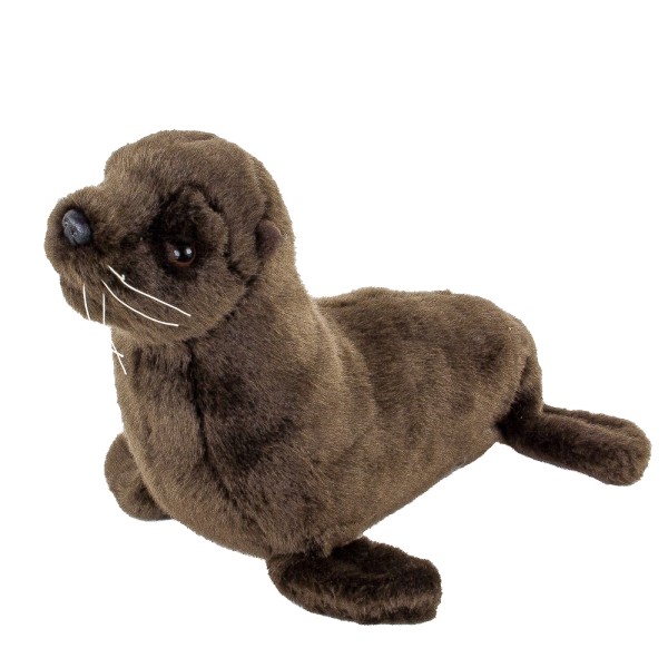Seelöwe Kuscheltier dunkelbraun 25 cm Uni-Toys