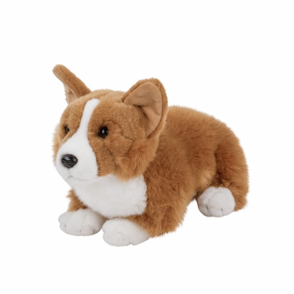 Kuscheltier Corgi hellbraun/weiß 32 cm Plüschhund