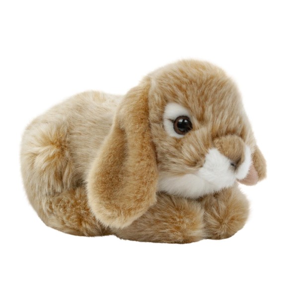 Kuscheltier Hase 18 cm liegend hellbraun Plüschhase Uni-Toys