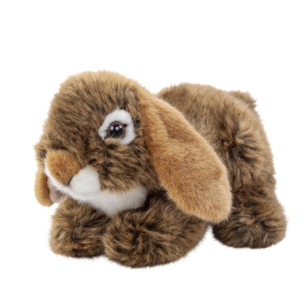 Kuscheltier Hase 18 cm liegend dunkelbraun Plüschhase Uni-Toys