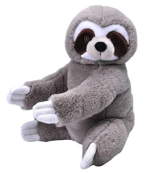 Wild Republic Faultier mini 20 cm grau sitzend Kuscheltiere Ecokins Sloth