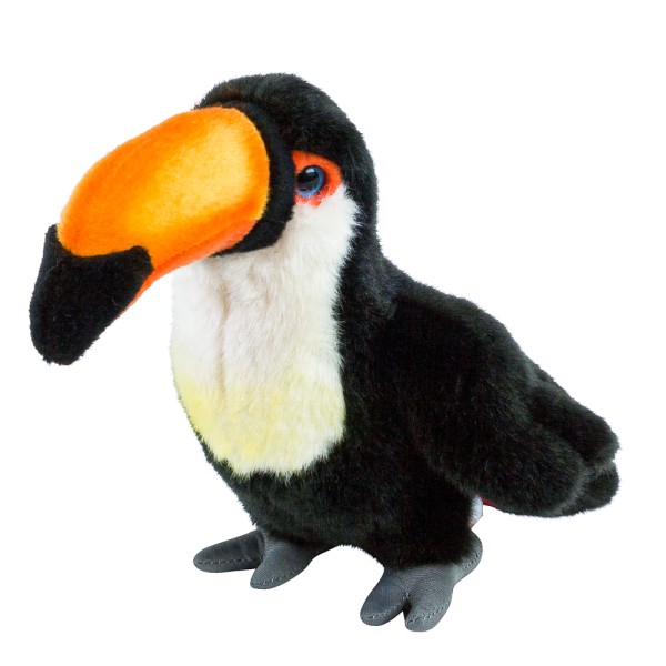 Tukan Kuscheltier schwarz gelb 26 cm Uni-Toys