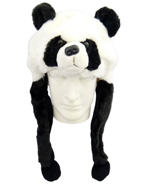 Panda-Plüschmütze one size