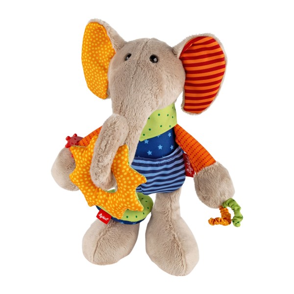 Sigikid Aktiv Elefant PlayQ bunt 27 cm Plüschelefant