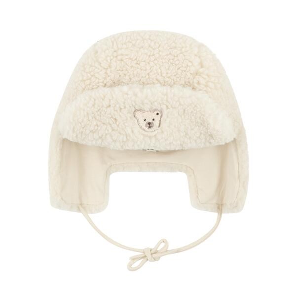 Steiff Mütze Teddyfleece beige