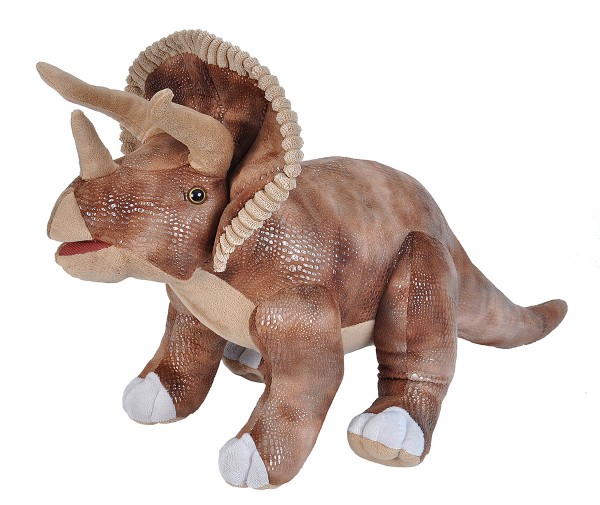Wild Republic Triceratops braun Kuscheltier Dinosaurier 65 cm mit Schwanz