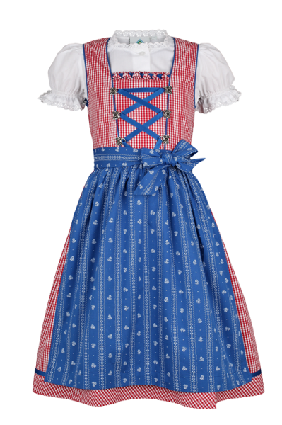 Isar Trachten Dirndl rot/blau