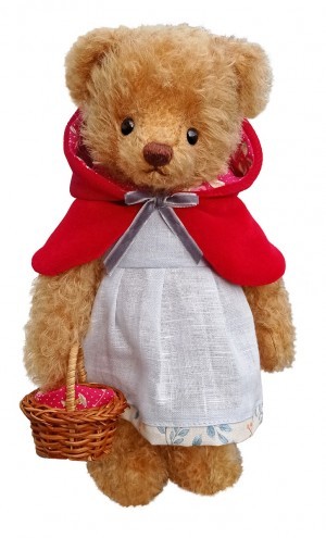 Hermann Teddy Rotkäppchen 25 cm Teddybär mit Korb