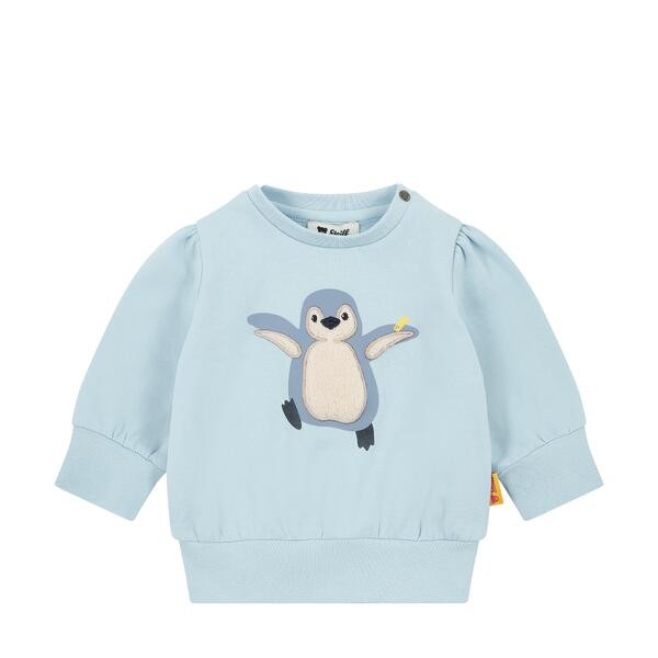 Steiff Sweatshirt hellblau Pinguin Lio