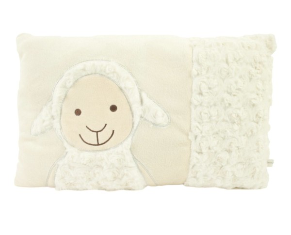 Inware Schaf-Kissen 40 x 25 weiß-creme