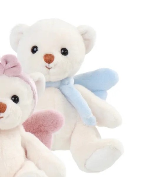 Bukowski Schutzengel Teddybär mit Flügeln blau 18 cm 2025 Plüschteddybär