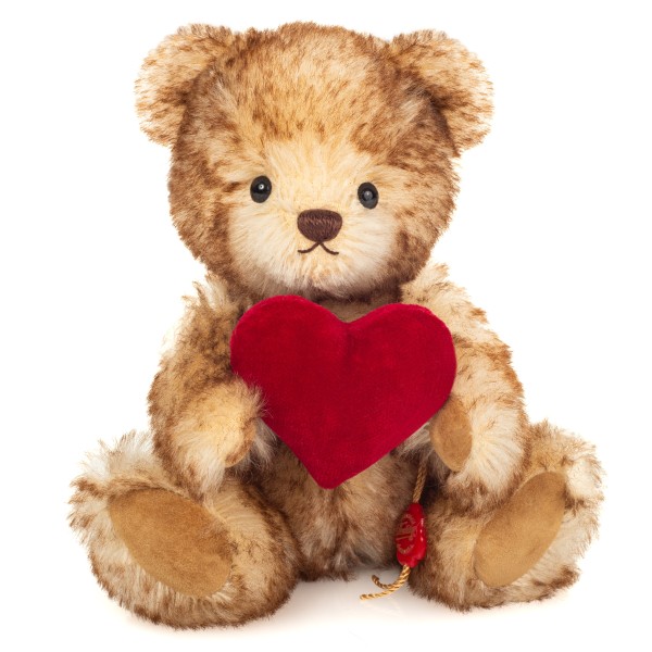 Teddy Hermann Teddybär Joey mit Herz 21 cm Stoffteddybär