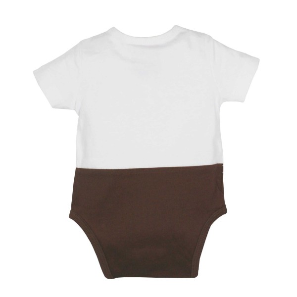 BONDI KIDSWEAR Body Gipfelkraxler braun Hosenträger